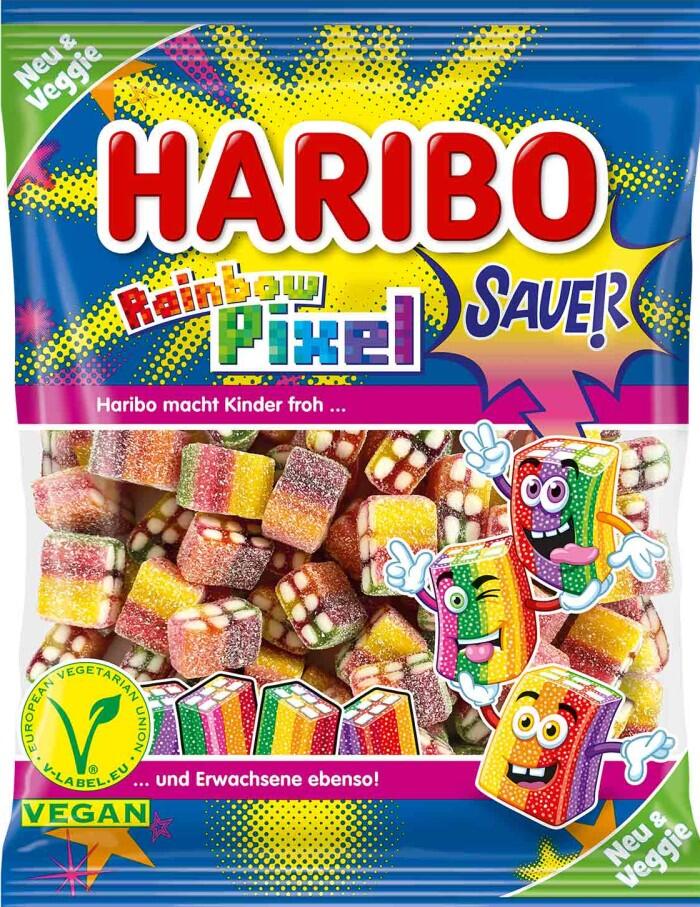 Rainbow Pixel Sauer Haribo 120 gr (Vegan)