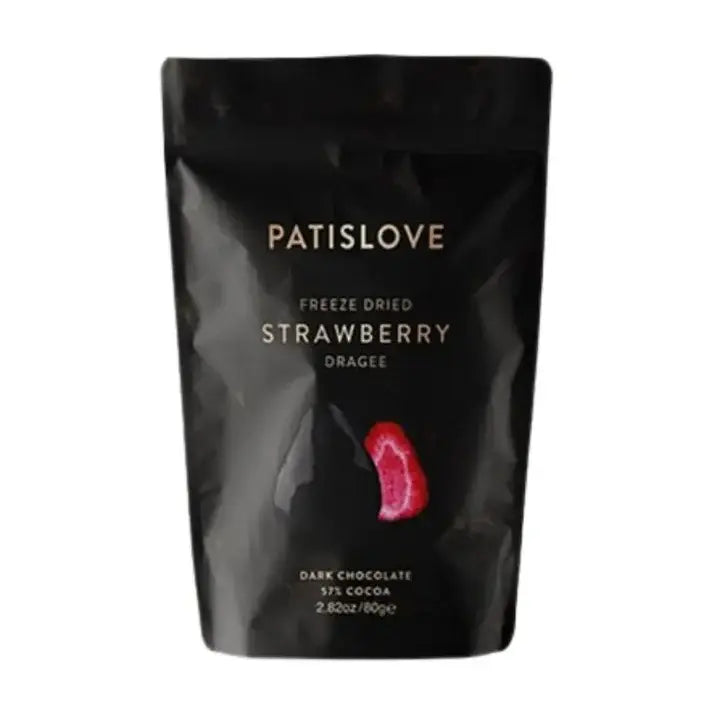 Frysetørrede Jordbær med mørk chokolade Patislove 80g