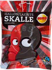 Hallon Lakrits Skalle (Bubs) 90g