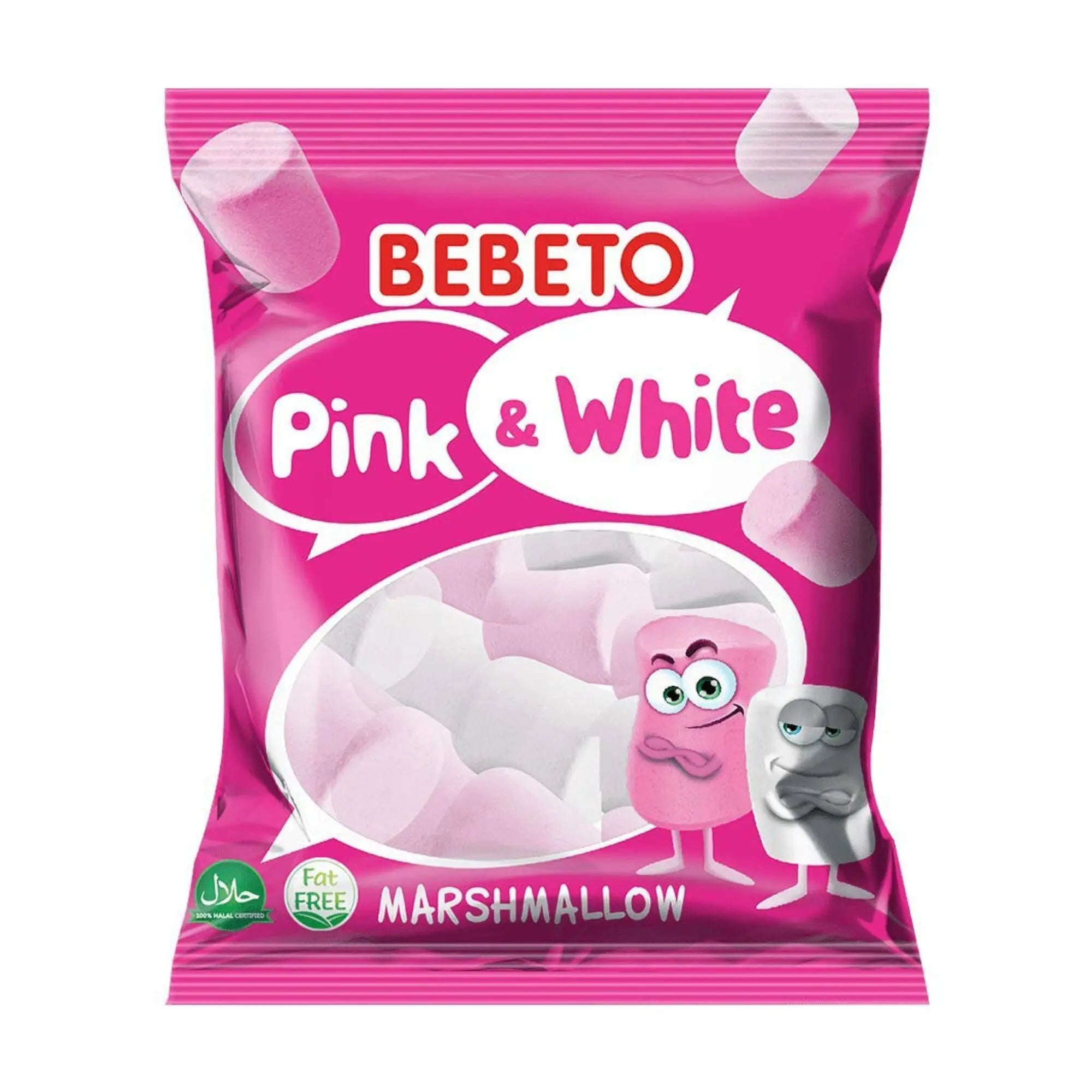 Marshmallow pink & white Bebeto 250g