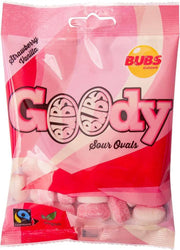 Strawberry Vanilla Sour Ovals, Bubs 90g