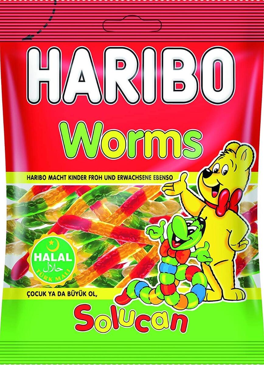 Vingummi orme Haribo 80g